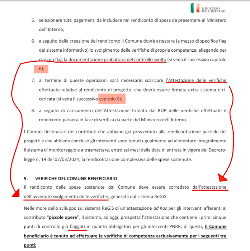 errore nelle istuzioni semplificate regis